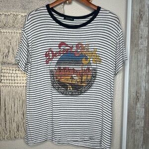 Desert Nights Striped Graphic Tee